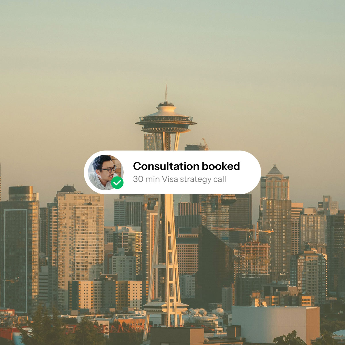 Seattle skyline showing modern business district and urban landscape